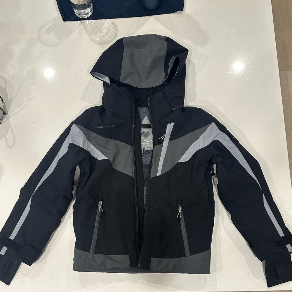 Obermeyer Mach 12 Black and Gray Boys Jacket